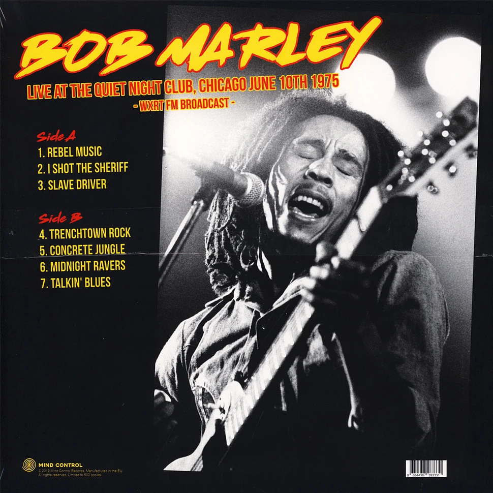 Bob Marley - Live At The Quiet Night Club Chicago 1975