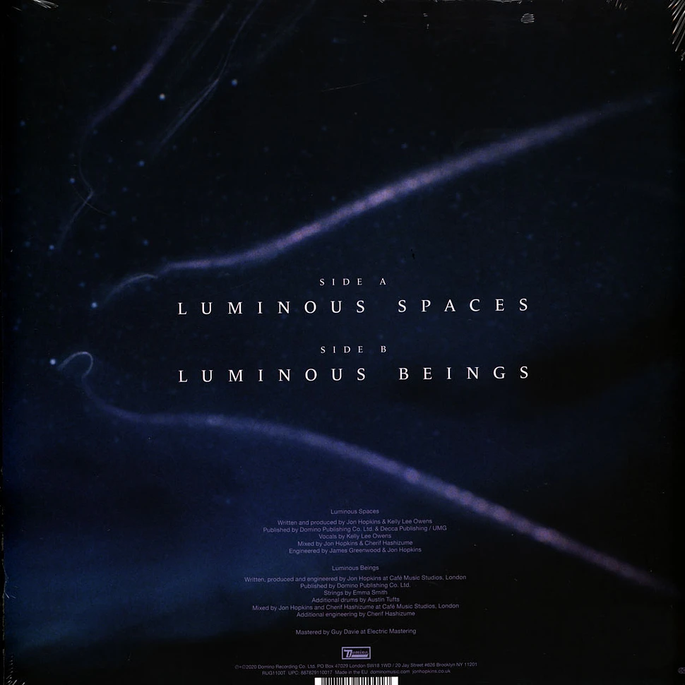 Jon Hopkins & Kelly Lee Owens - Luminous Spaces / Luminous Beings