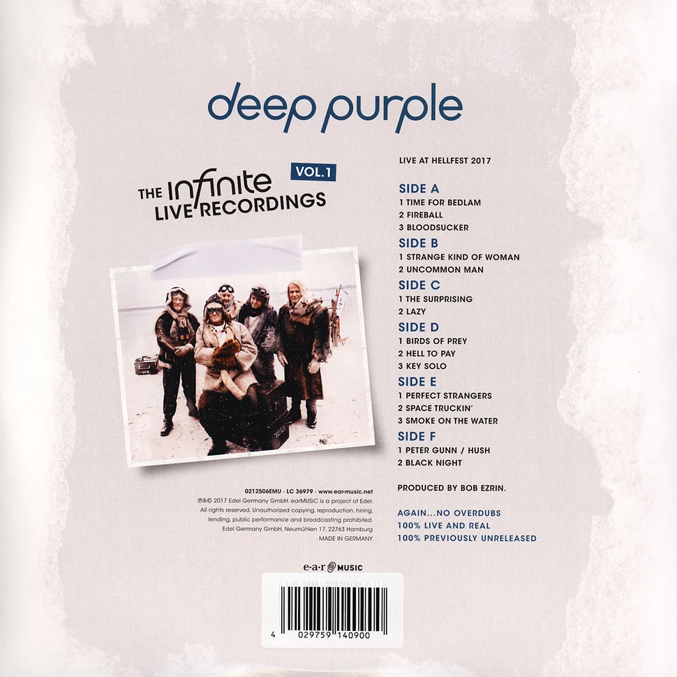 Deep Purple - The Infinite Live Recordings Volume 1 Limited Purple Vinyl Edition