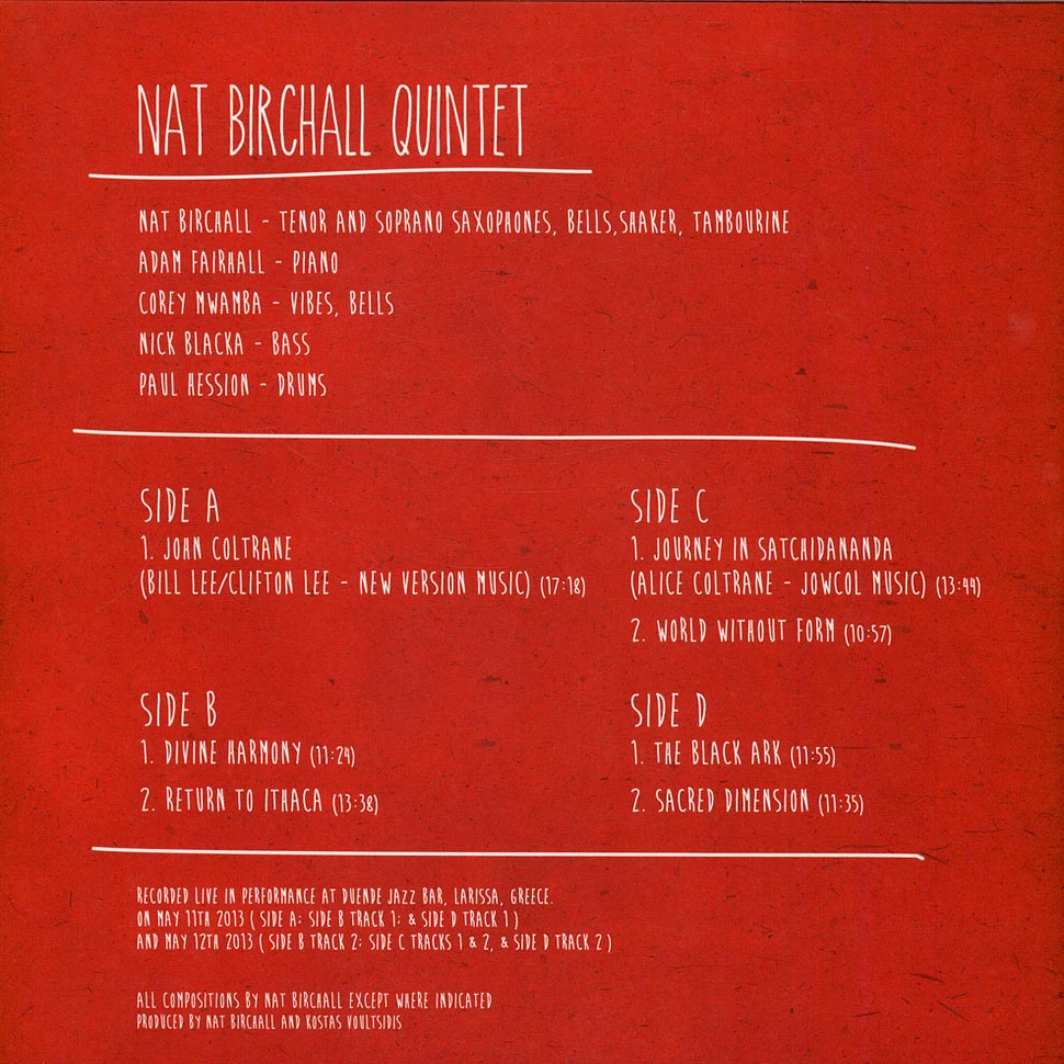 Nat Birchall Quintet - Live In Larissa