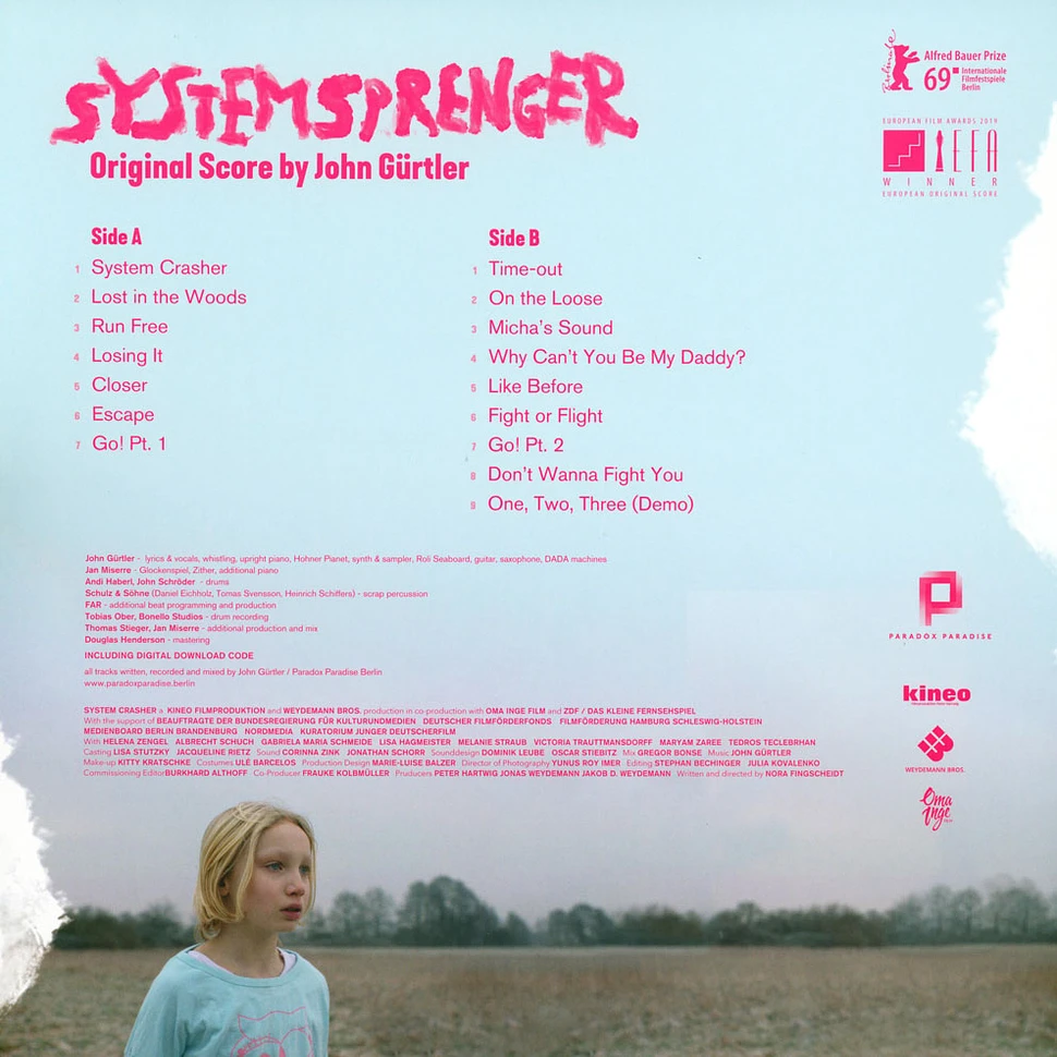 John Gürtler - OST System Crasher / Systemsprenger Pink Vinyl Edition