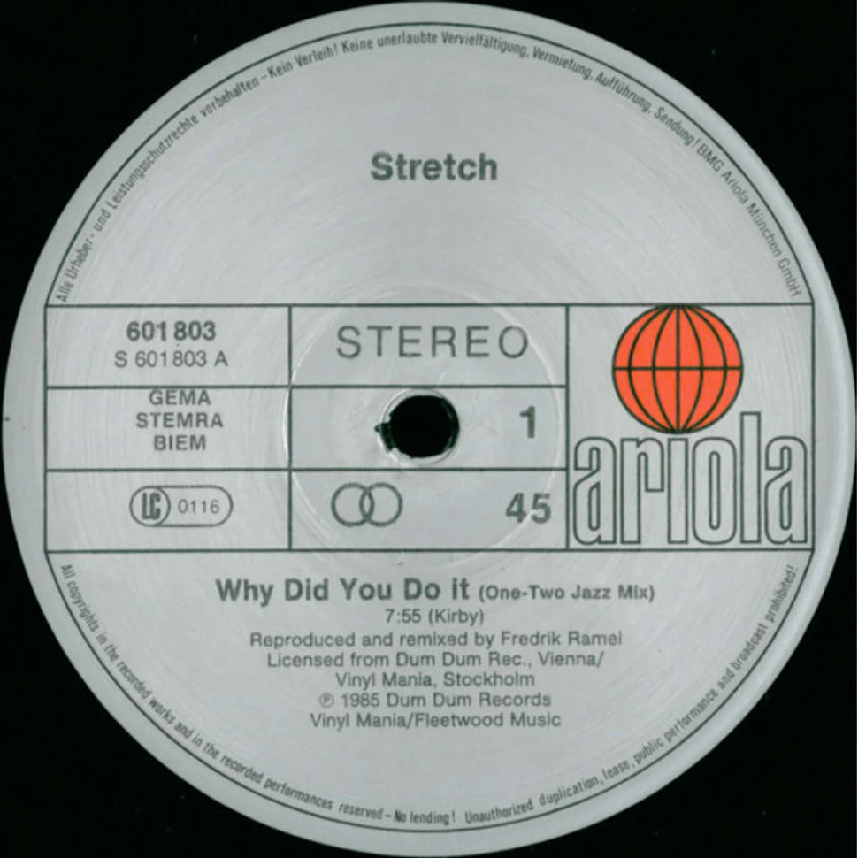 Stretch - Why Did You Do It