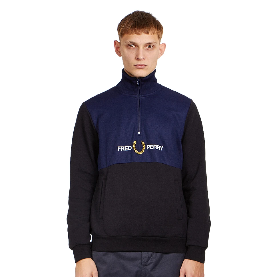 Fred Perry - Embroidered Half Zip Track Jacket