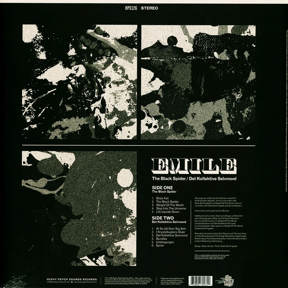 Emile - The Black Spider / Det Kollektive Selvmord Black Vinyl Edition
