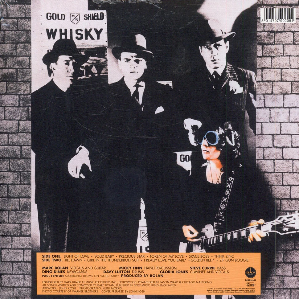 T.Rex - Bolan's Zip Gun Clear Vinyl Edition