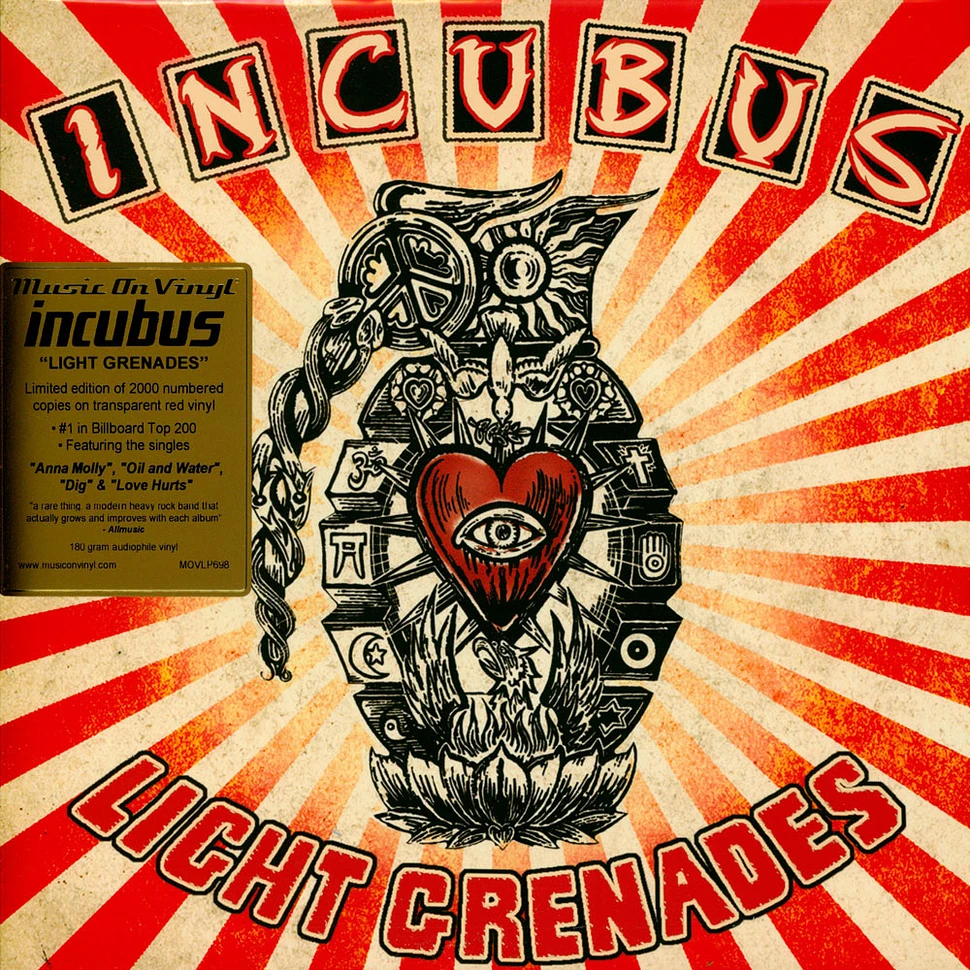 Incubus - Light Grenades Limited Numbered Red Vinyl Edition