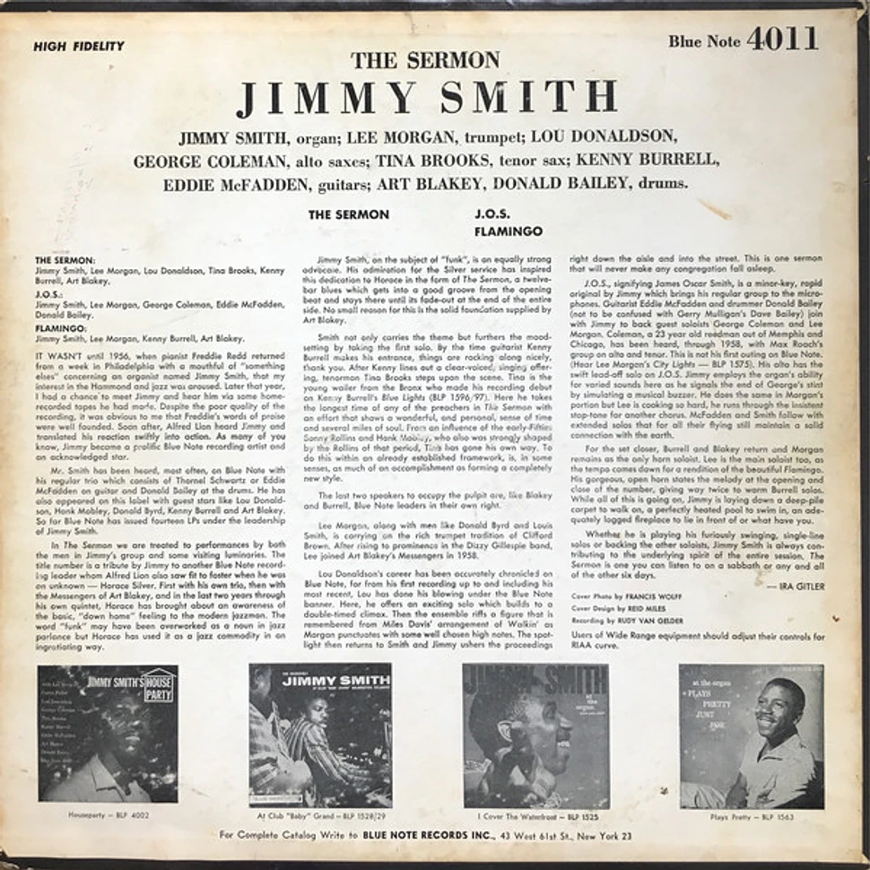 Jimmy Smith - The Sermon!
