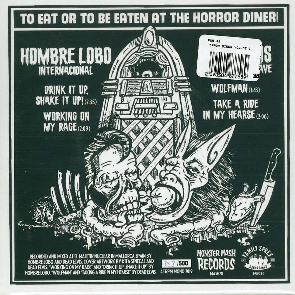 Dead Elvis & His One Man Grave / Hombre Lobo Internacional - Horror Diner Volume 1