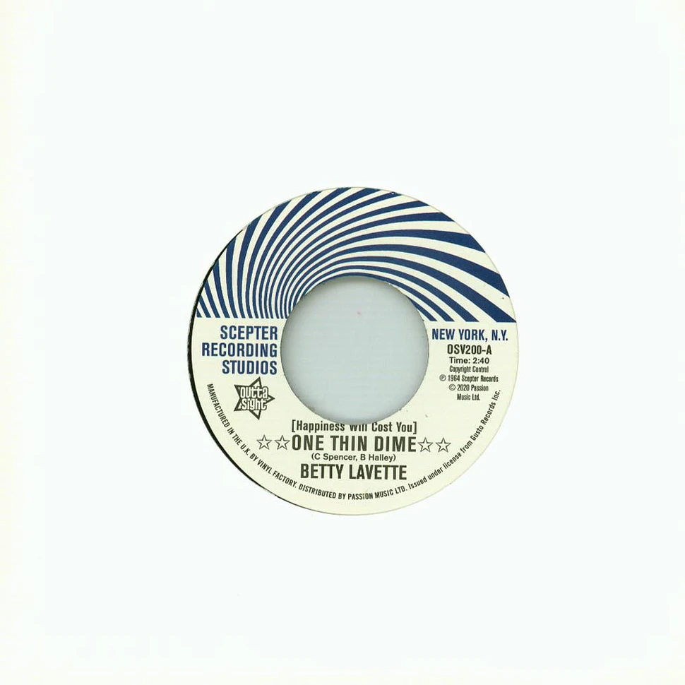 Betty Lavette / Nella Doods - (Happiness Will Cost You) One Thin Dime/First Date