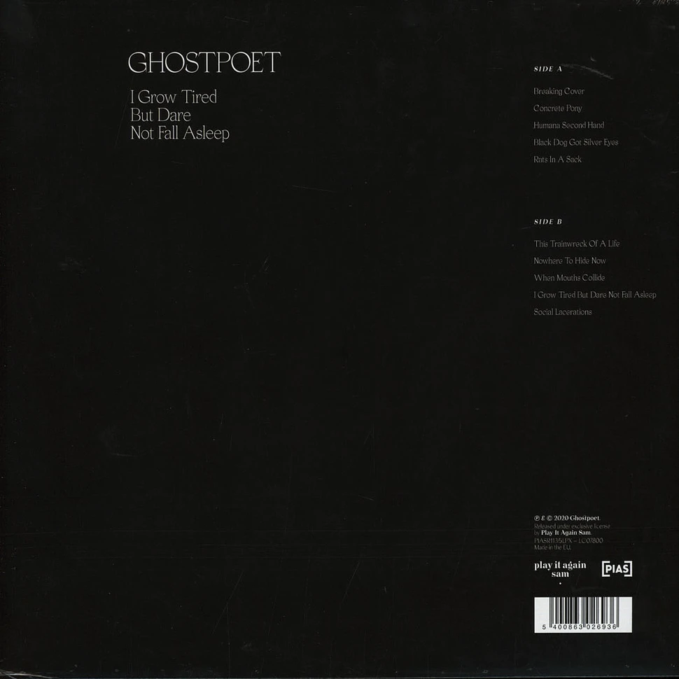 Ghostpoet - I Grow Tired But Dare Not Fall Asleep Black Vinyl Edition