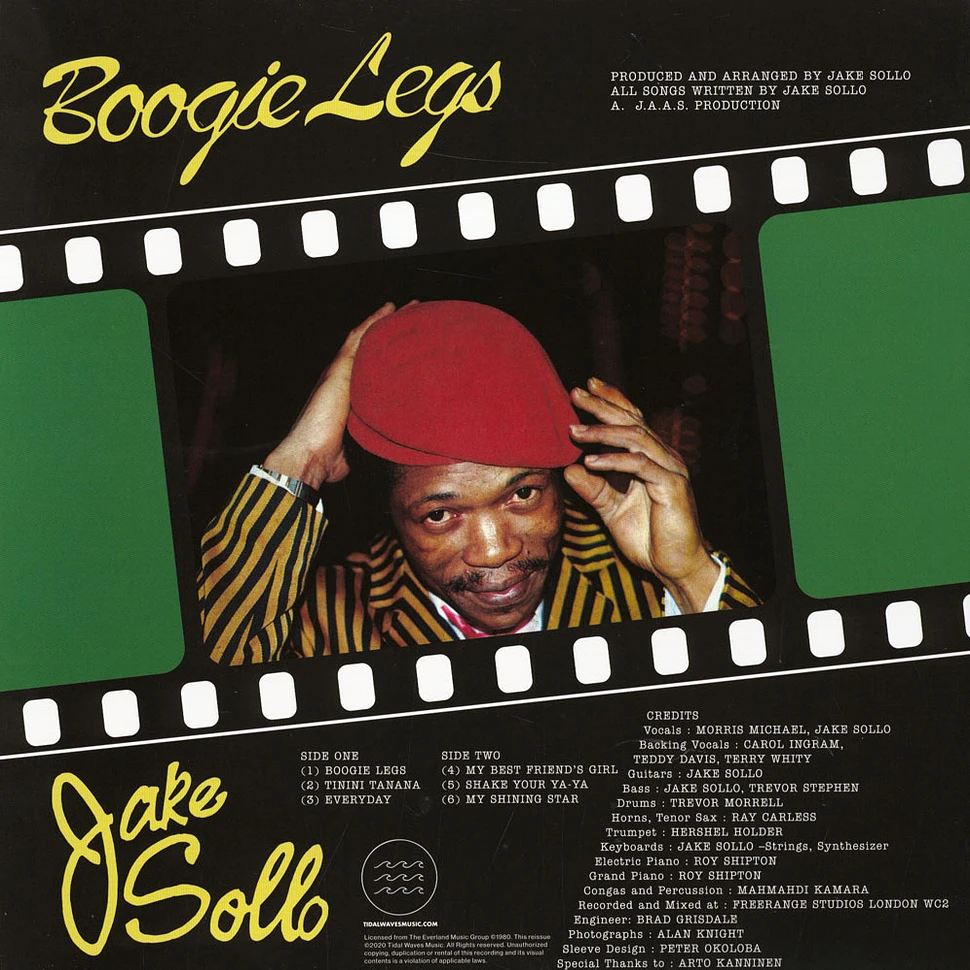 Jake Sollo - Boogie Legs Clear Vinyl Edition
