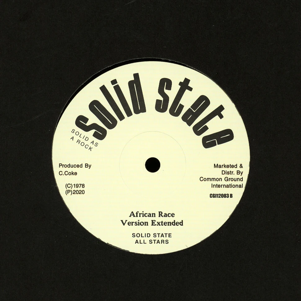Chester Coke & Spaner / Solid State All Stars - African Race (Extended) / Version