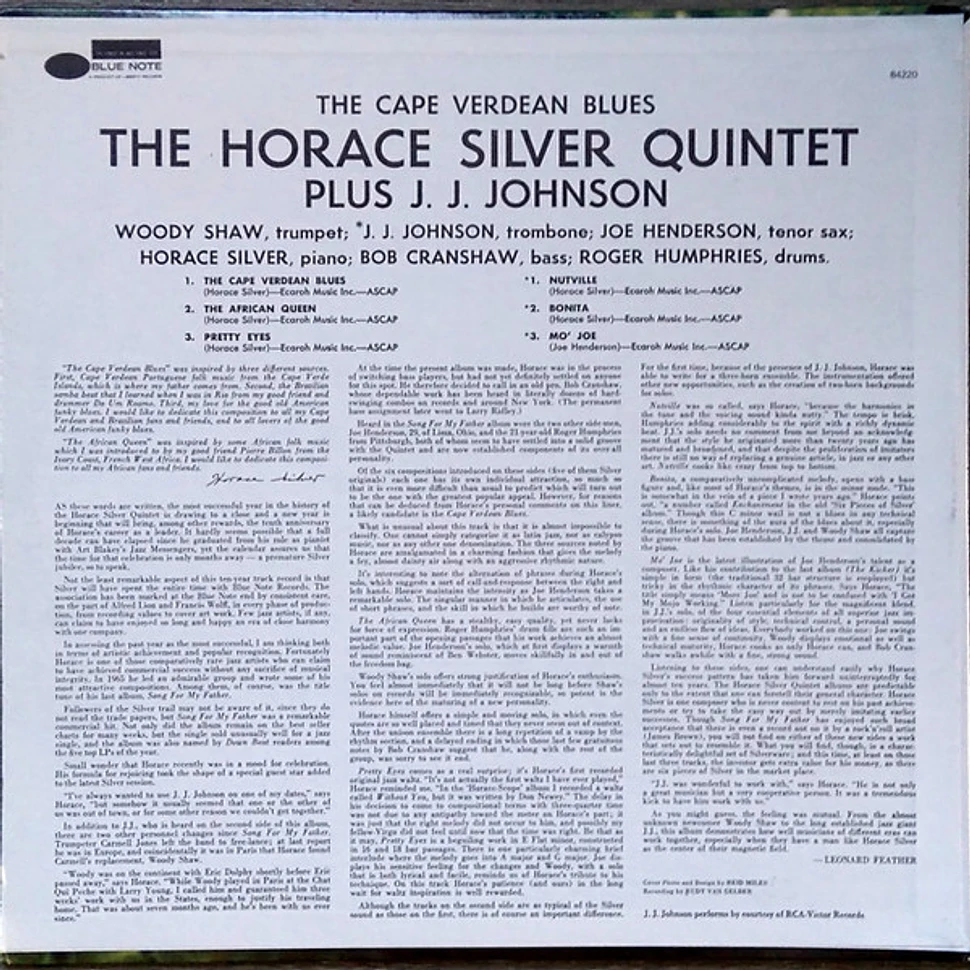 The Horace Silver Quintet Plus J.J. Johnson - The Cape Verdean Blues