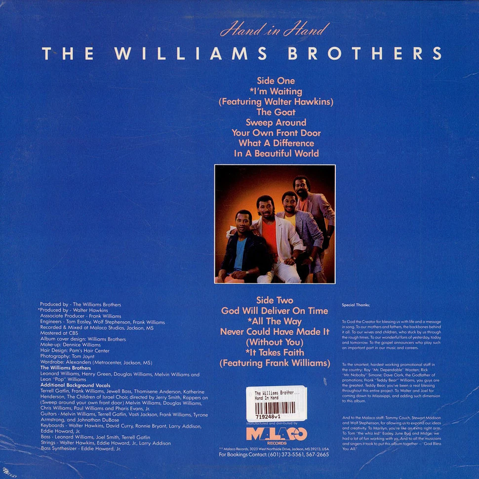 The Williams Brothers - Hand In Hand