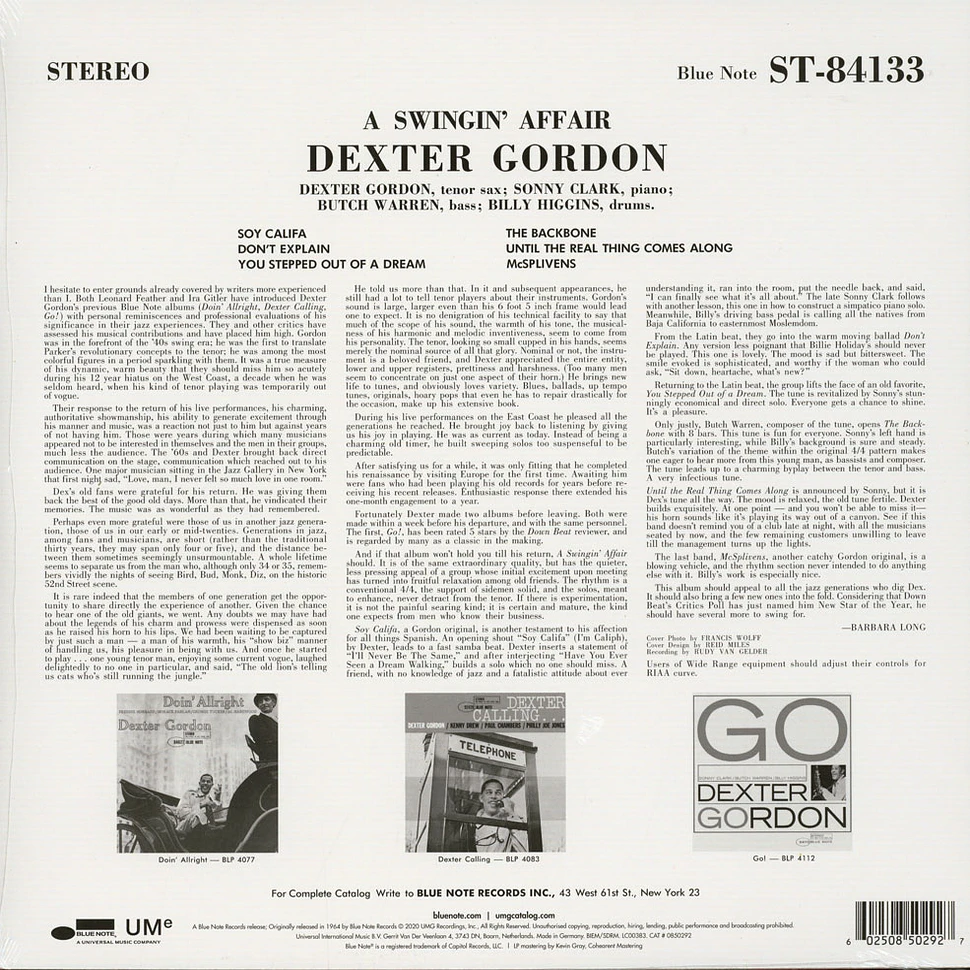 Dexter Gordon - Swingin Affair