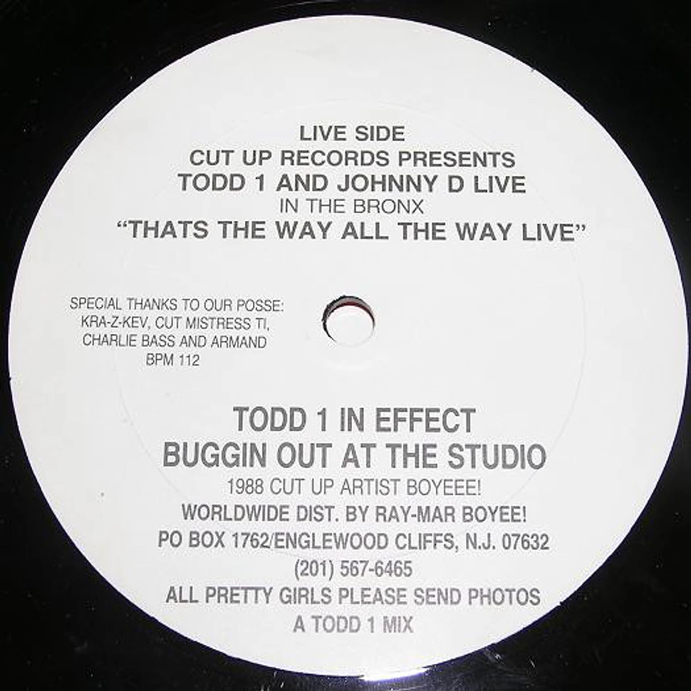 Todd 1 And Johnny D - All The Ladies In The House / Thats The Way All The Way Live