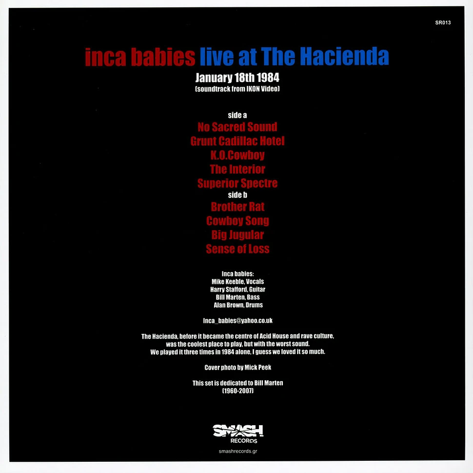 Inca Babies - Live At The Hacienda