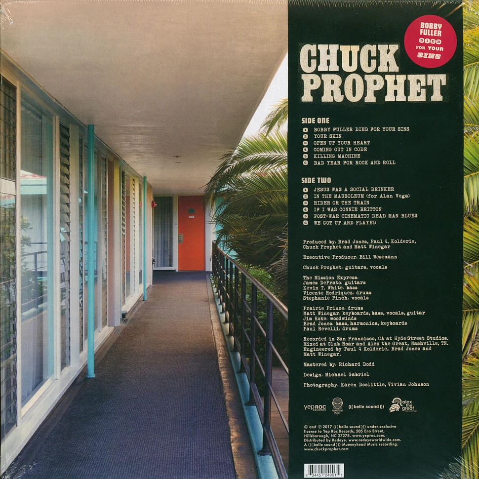 Chuck Prophet - Bobby Fuller Died For Your Sins Red Amrble Vinyl Edition