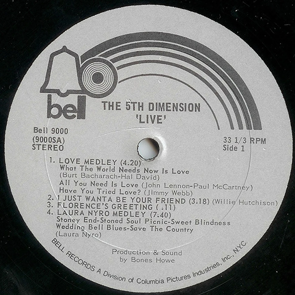 The Fifth Dimension - Live!!