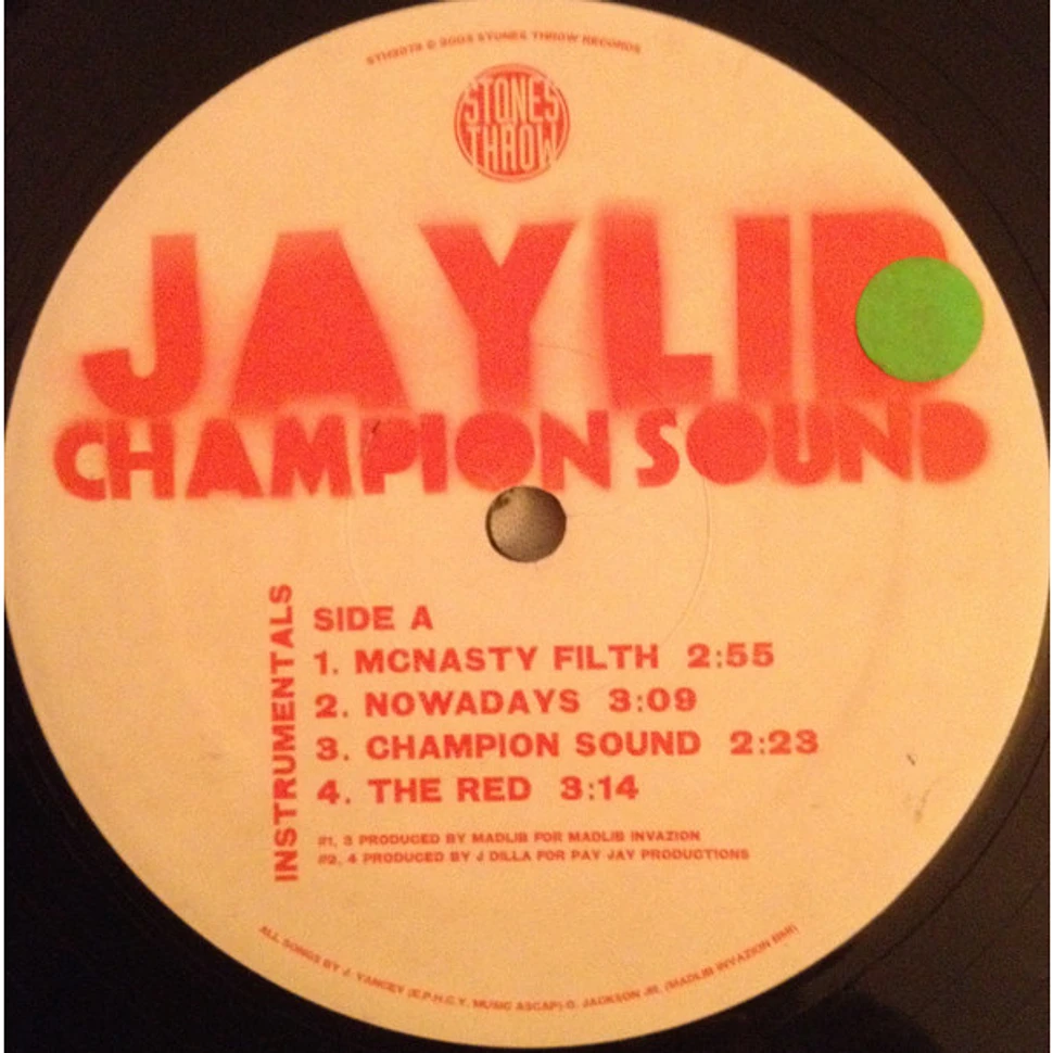 Jaylib - Champion Sound - Instrumentals