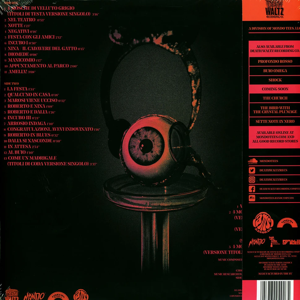 Ennio Morricone - OST 4 Flies On Grey Velvet Clear Vinyl Edition