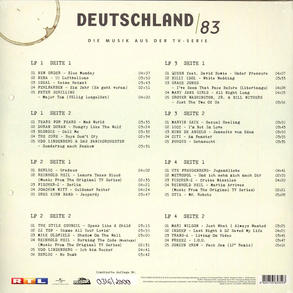 V.A. - Deutschland 83 - Die Musik Aus der TV-Serie