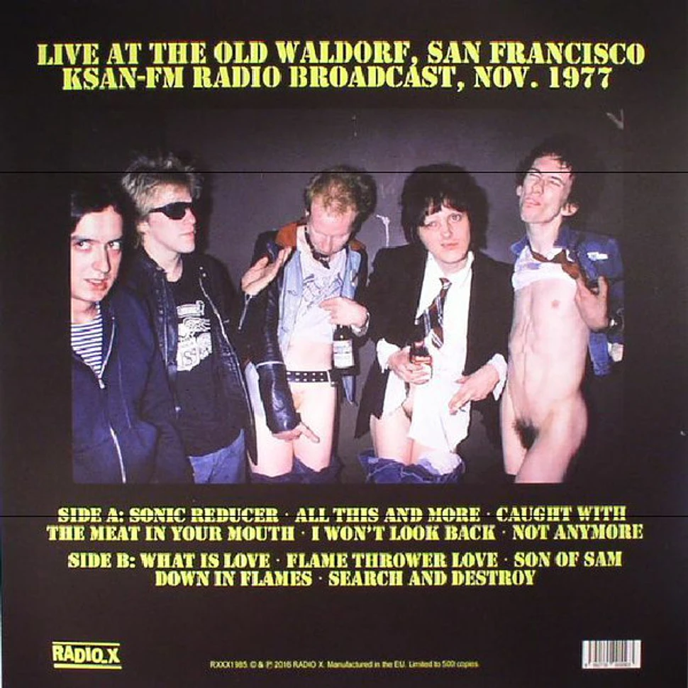 The Dead Boys - Down In Flames (Live At The Old Waldorf, San Francisco, 1977)