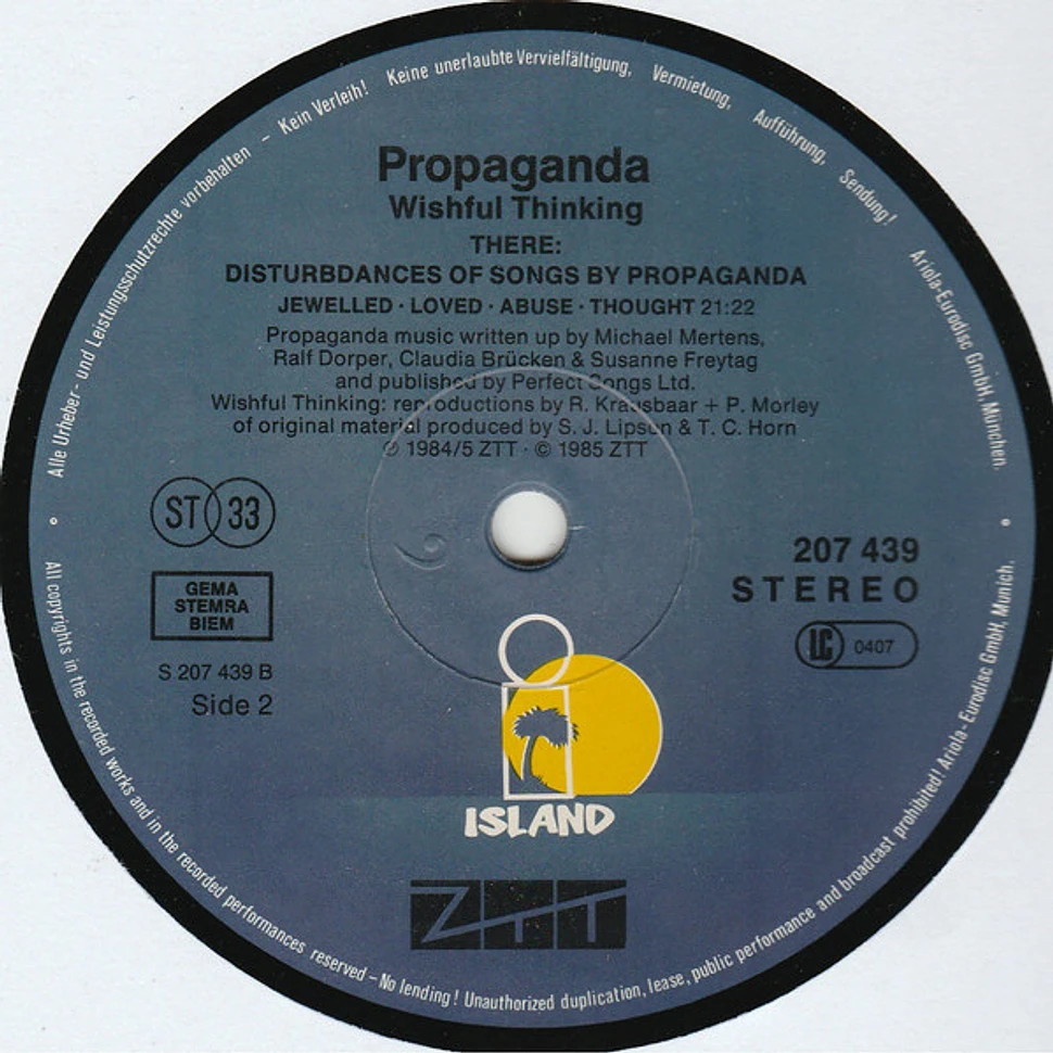 Propaganda - Wishful Thinking