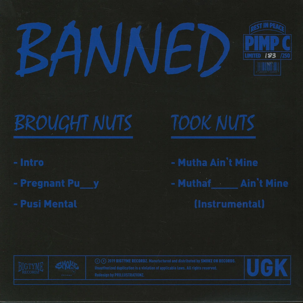 U.G.K Underground Kingz - Banned Blue & Black Splatter Edition