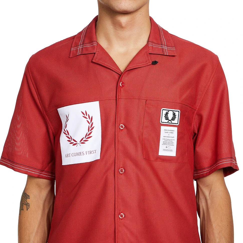 Fred Perry x Art Comes First - Revere Collar Bowling Shirt