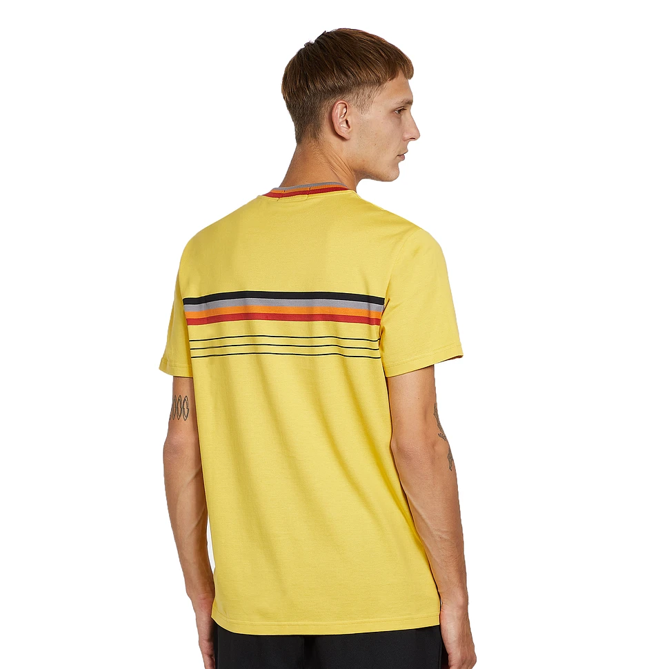Fred Perry x Art Comes First - Collarless Striped Polo Shirt
