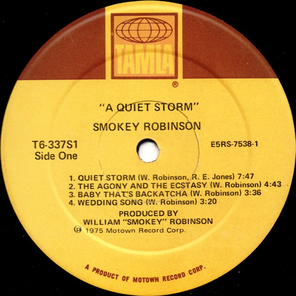 Smokey Robinson - A Quiet Storm