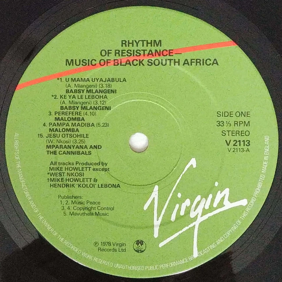 V.A. - Rhythm Of Resistance - Music Of Black South Africa