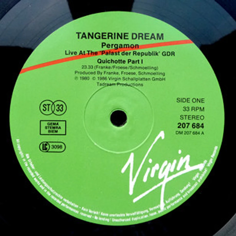 Tangerine Dream - Pergamon (Live At The »Palast Der Republik« GDR)