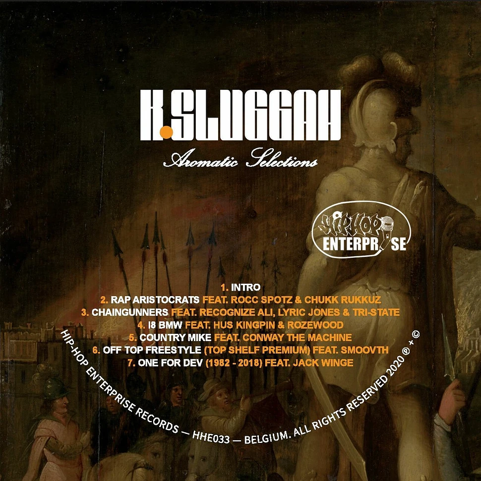 K Sluggah - Aromatic Selections Clear Black Marbled Vinyl Edition