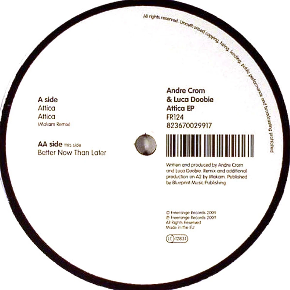Andre Crom & Luca Doobie - Attica EP