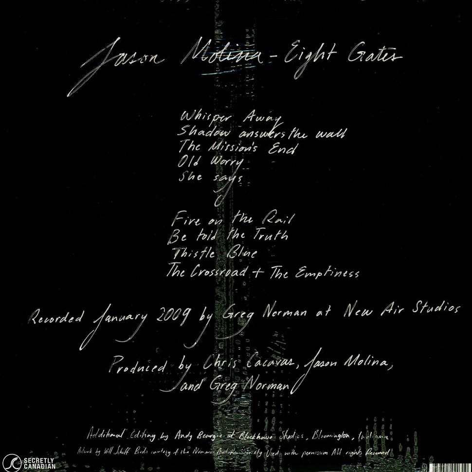 Jason Molina Of Songs: Ohia And Magnolia Electric - Eight Gates Black Vinyl Ediiton