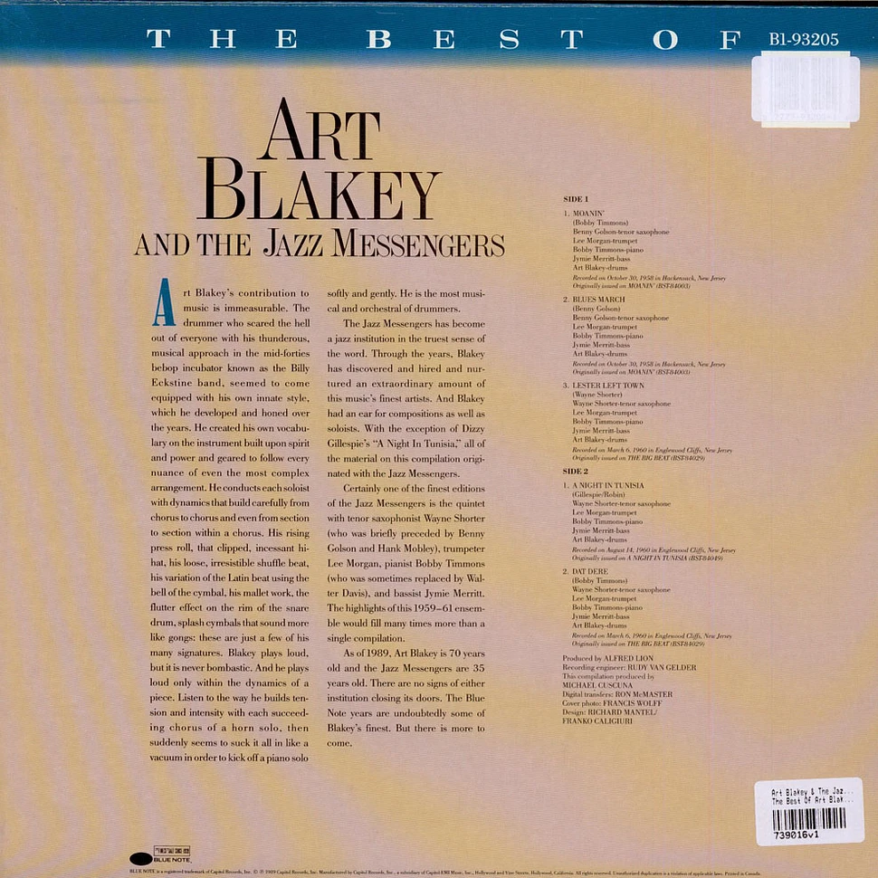 Art Blakey & The Jazz Messengers - The Best Of Art Blakey And The Jazz Messengers