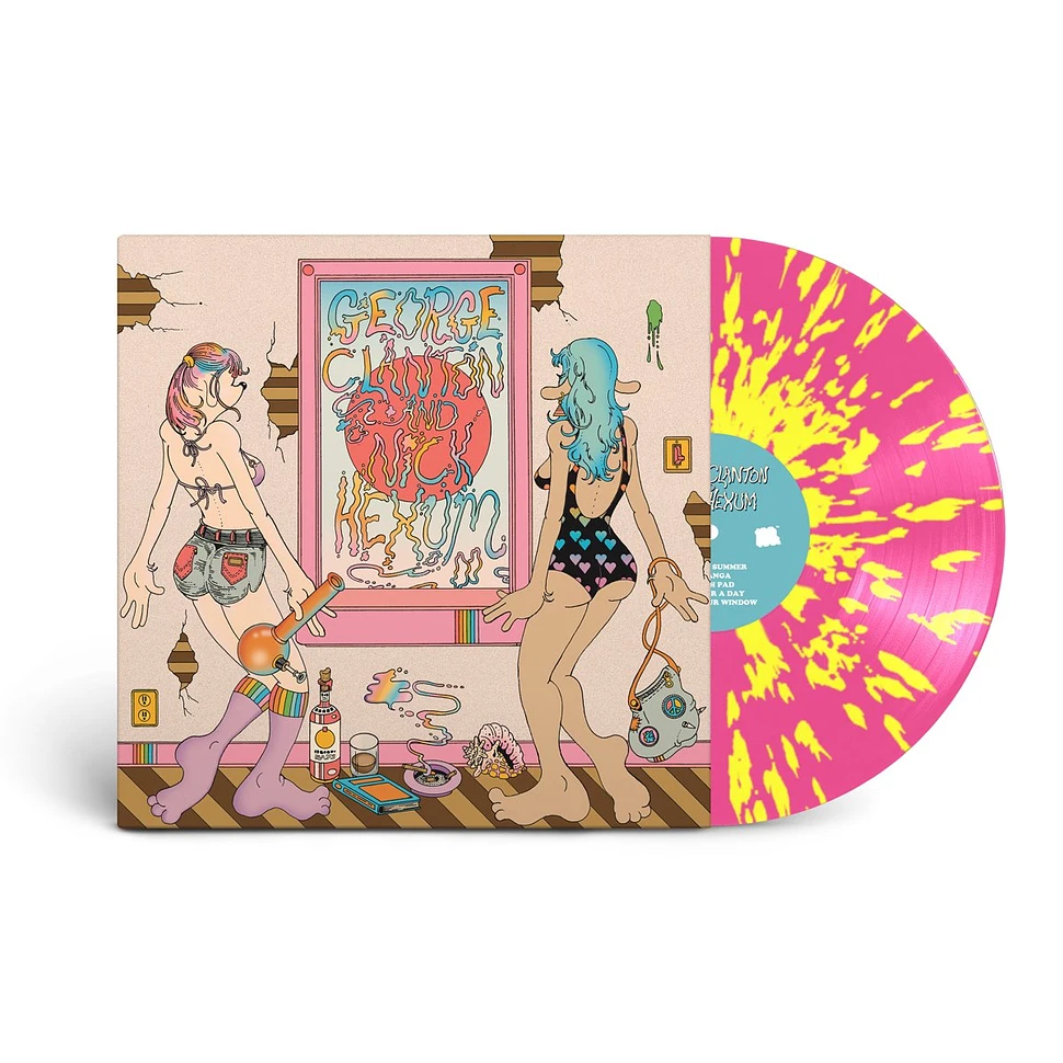 George Clanton & Nick Hexum - George Clanton & Nick Hexum Pink Yellow Splattered Vinyl Edition
