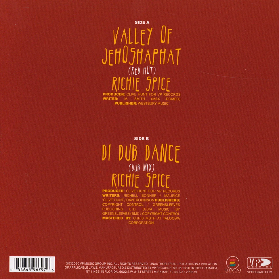Richie Spice - Valley Of Jehoshaphat