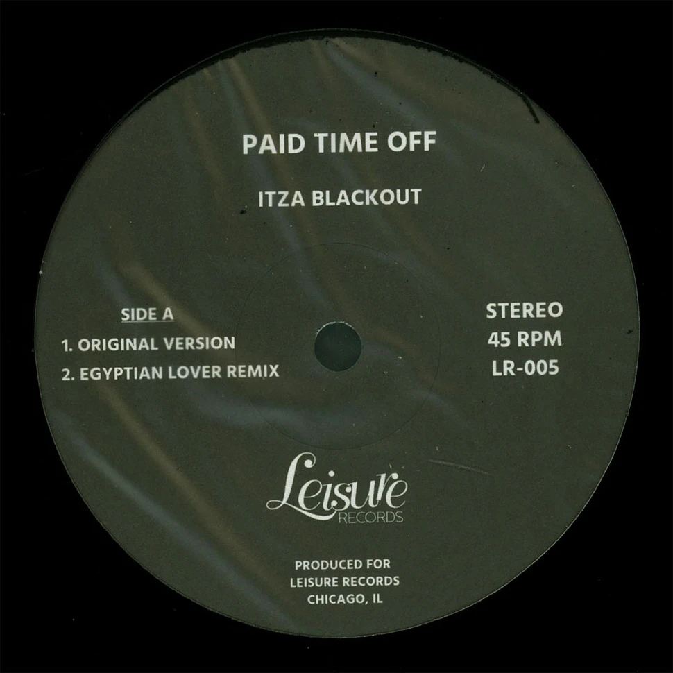 Paid Time Off - Itza Blackout