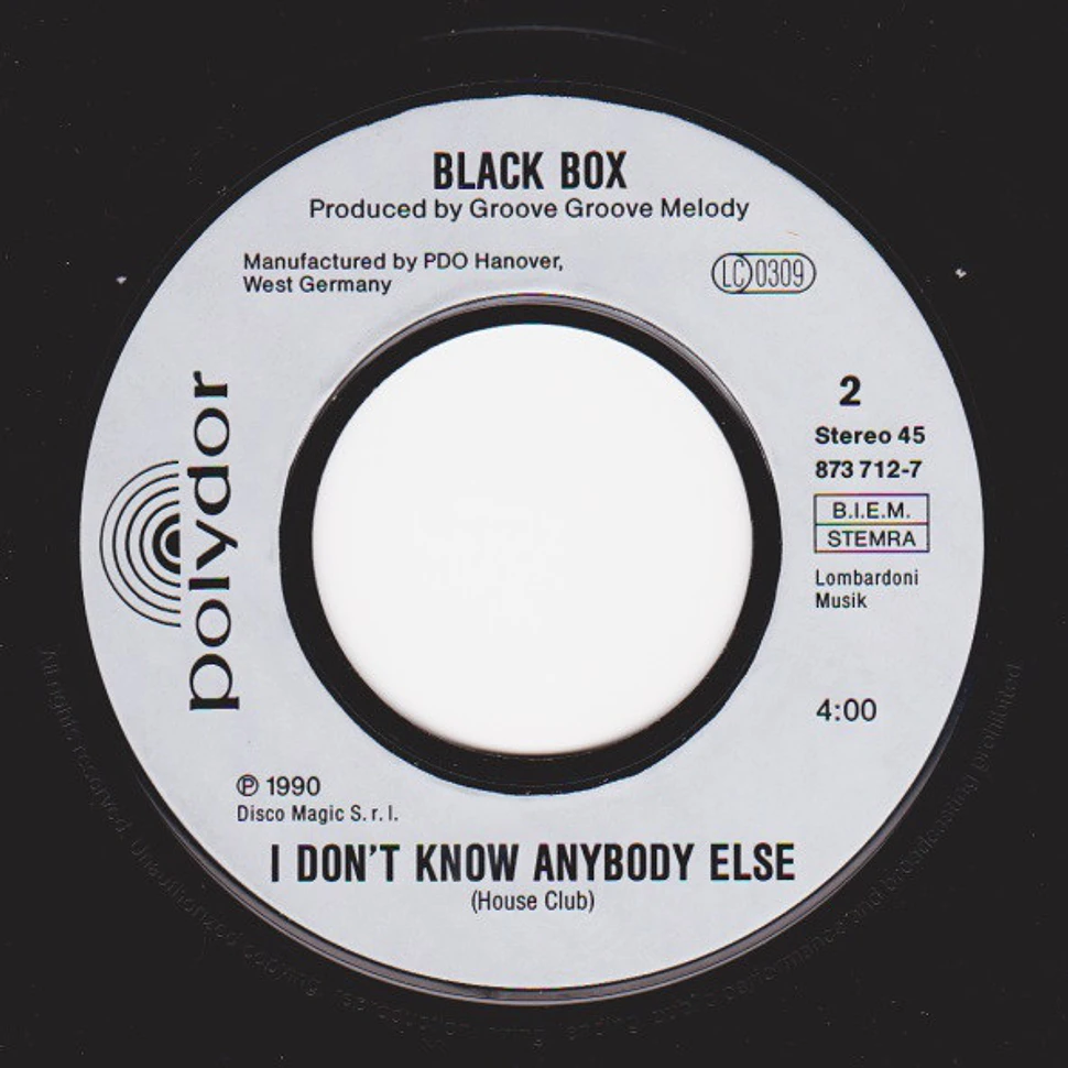 Black Box - I Don't Know Anybody Else