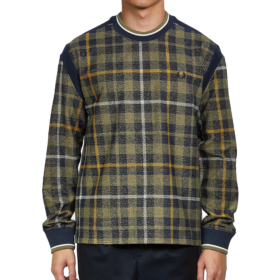 Fred Perry x Nicholas Daley - Towelling Tartan Sweatshirt