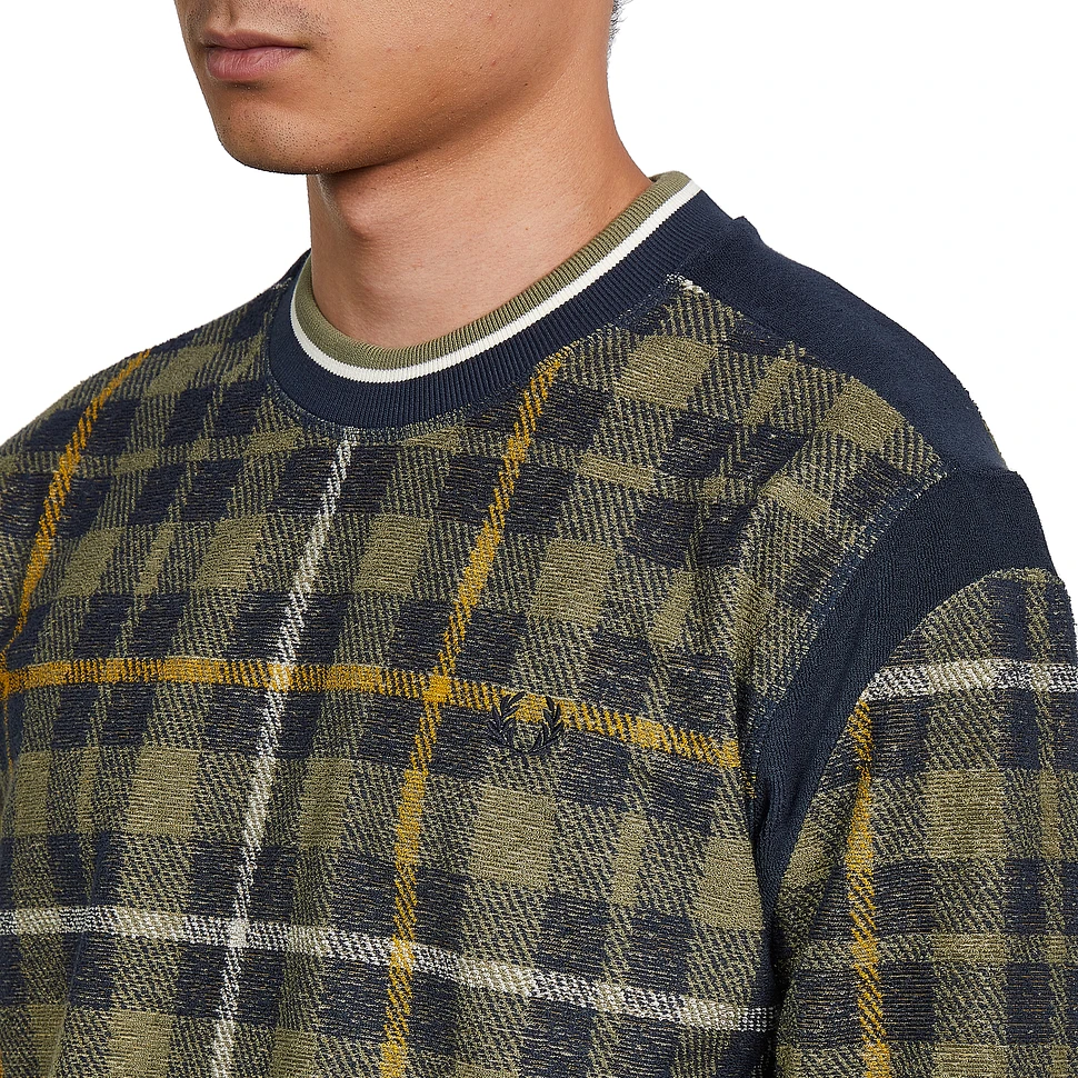 Fred Perry x Nicholas Daley - Towelling Tartan Sweatshirt