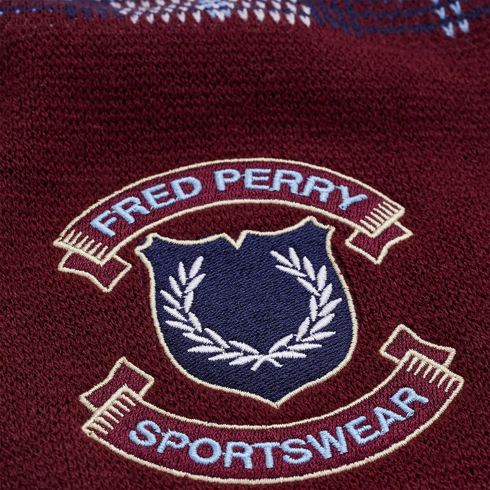Fred Perry - Crest Branded Tartan Scarf
