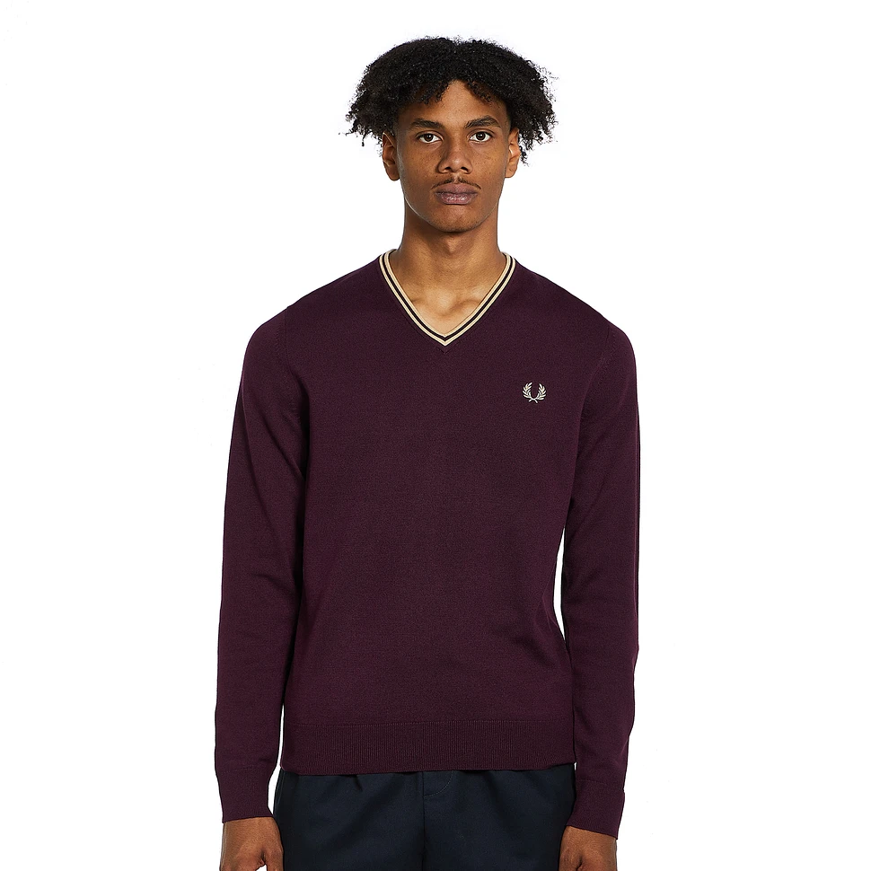 Fred Perry - Classic V Neck Jumper