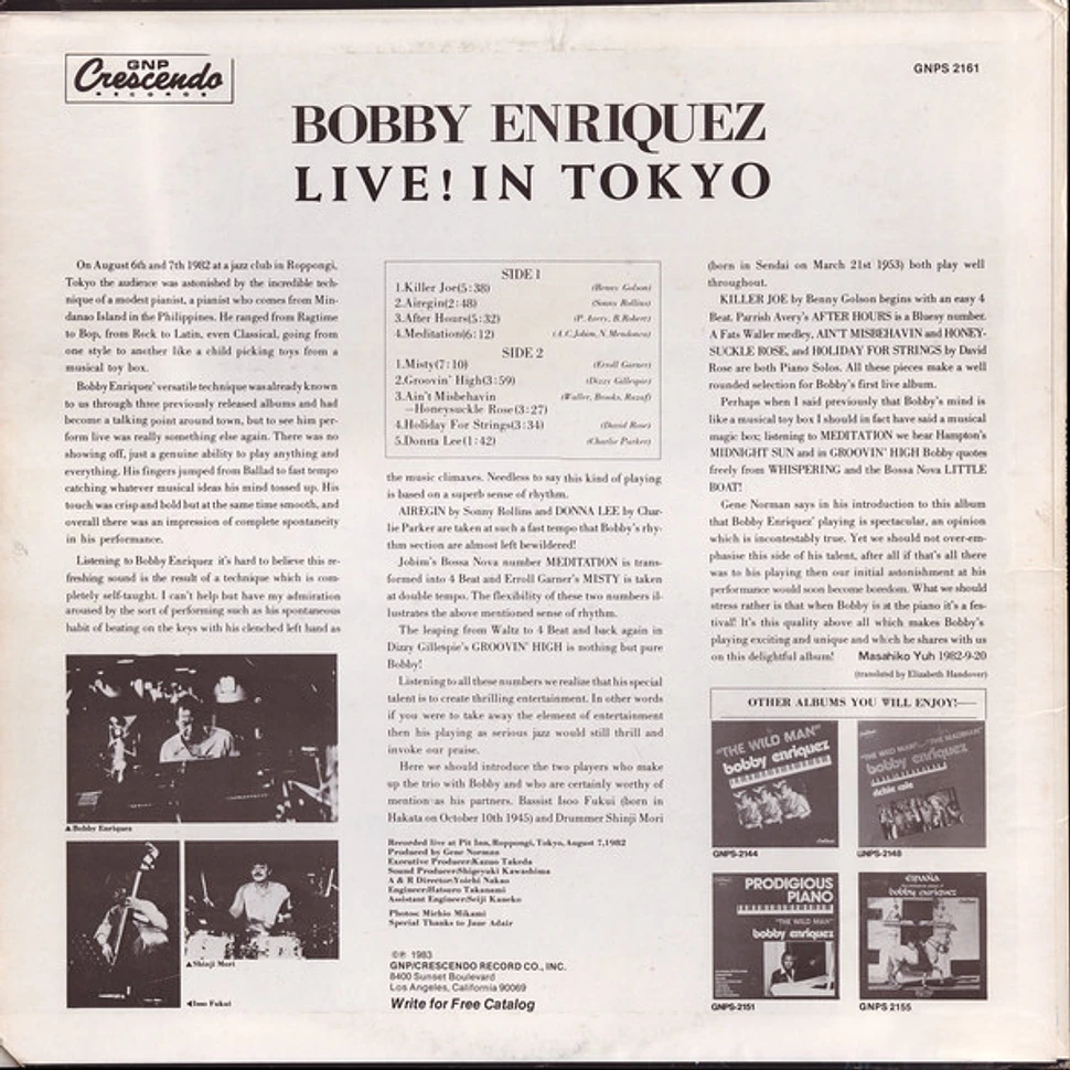Bobby Enriquez - Live In Tokyo