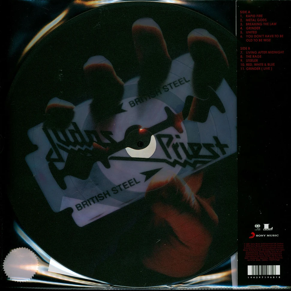 Judas Priest - British Steel Red, White & Blue Marble On Clear Base Record Store Day 2020 Edition