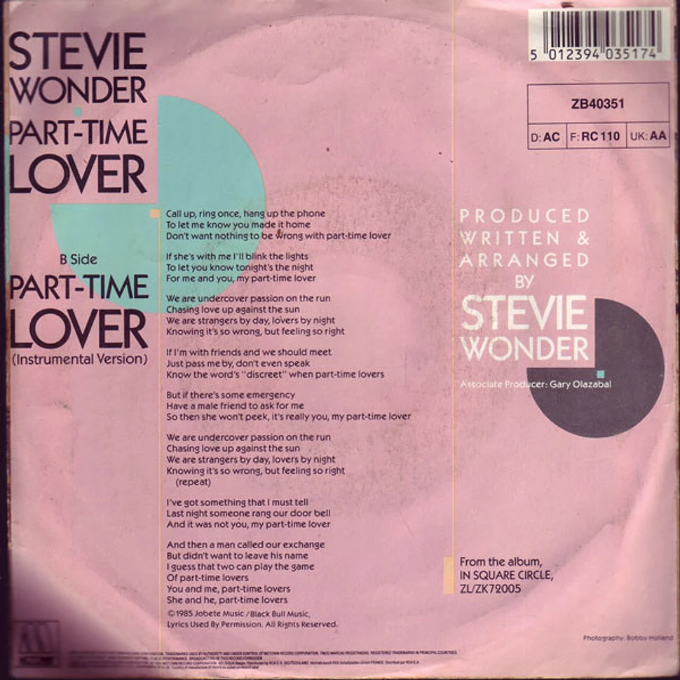 Stevie Wonder - Part-Time Lover