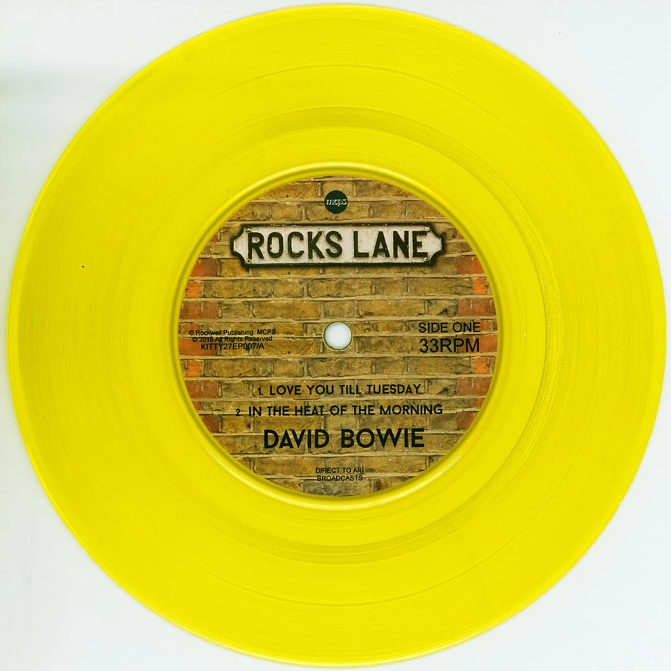 David Bowie - The Top Gear Ep Yellow Vinyl Edition